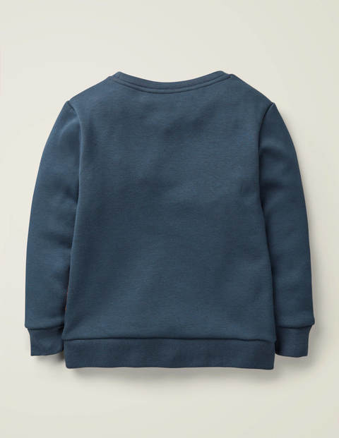 Sweatshirt mit pelzigen Freunden - Sturmblau, Wolliges Mammut Sweatshirt mit pelzigen Freunden - Sturmblau, Wolliges Mammut
