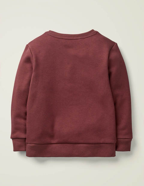 Furry Friends Sweatshirt - Baked Aubergine Purple Bear Furry Friends Sweatshirt - Baked Aubergine Purple Bear