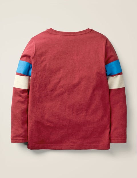 Wild Appliqué T-Shirt - Sail Red Snow Leopard Wild Appliqué T-Shirt - Sail Red Snow Leopard