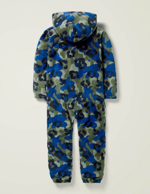 Cosy Fleece All-In-One - Khaki Green Animal Camo Cosy Fleece All-In-One - Khaki Green Animal Camo