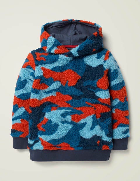 Textured Hoodie - Orange Red Camo Textured Hoodie - Orange Red Camo