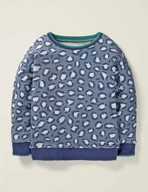 Printed Sweatshirt - Grey Animal Spot Printed Sweatshirt - Grey Animal Spot