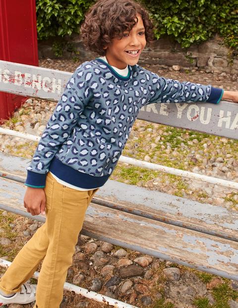 Printed Sweatshirt - Grey Animal Spot Printed Sweatshirt - Grey Animal Spot
