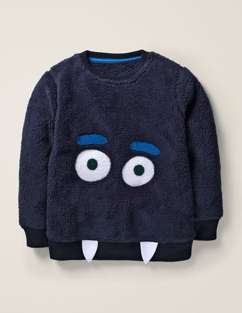 Snuggly Monster Sweatshirt - Navy Blue Monster Snuggly Monster Sweatshirt - Navy Blue Monster