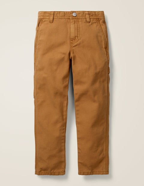Rib Waist Carpenter Pants - Butterscotch Brown Rib Waist Carpenter Pants - Butterscotch Brown