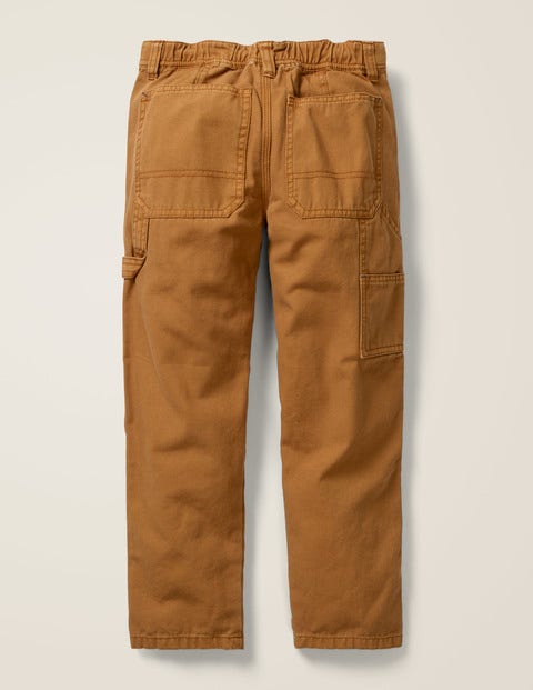 Rib Waist Carpenter Pants - Butterscotch Brown Rib Waist Carpenter Pants - Butterscotch Brown