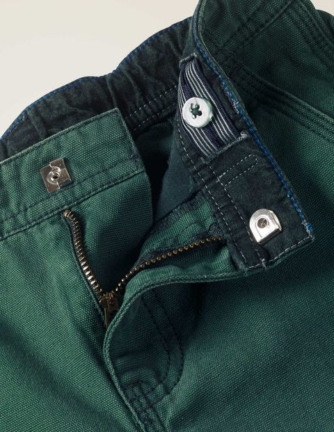 Rib Waist Carpenter Pants - Emerald Night Green Rib Waist Carpenter Pants - Emerald Night Green