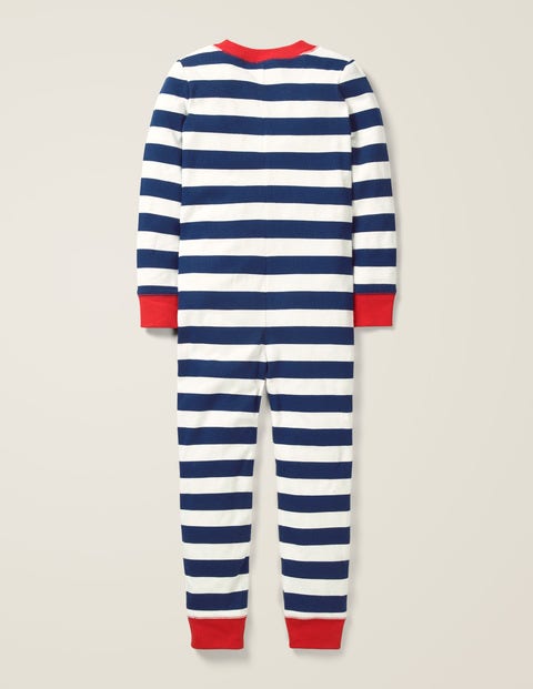 Cosy Sleep All-in-one Pyjamas - College Blue/Ivory Cosy Sleep All-in-one Pyjamas - College Blue/Ivory