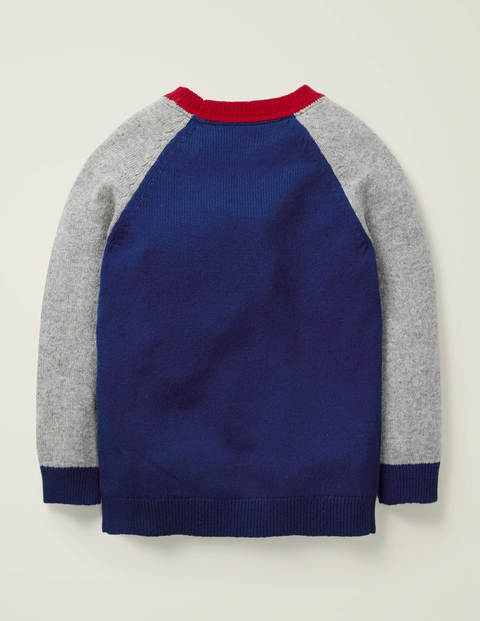 Winter Graphic Crew Sweater - College Blue Winter Graphic Crew Sweater - College Blue