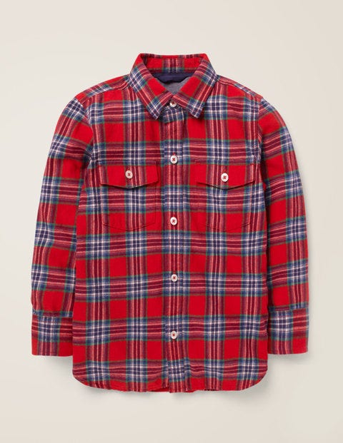 Brushed Check Shirt - Rockabilly Red/College Blue Brushed Check Shirt - Rockabilly Red/College Blue