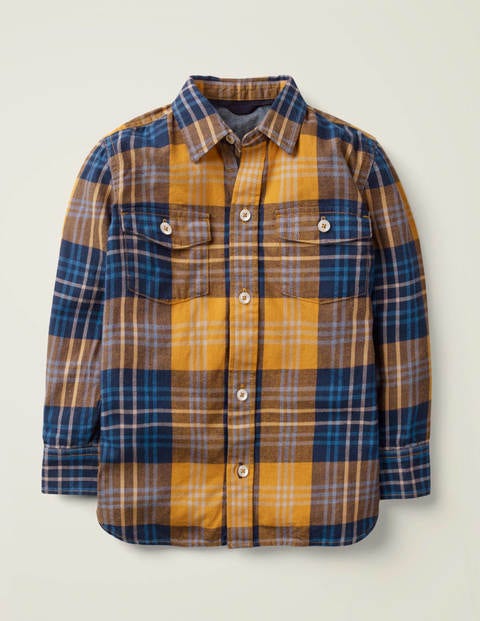 Chemise Brossée À Carreaux - Carreaux jaunes Chemise Brossée À Carreaux - Carreaux jaunes