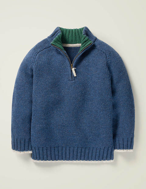 Half Zip Jumper - Howlin Blue Half Zip Jumper - Howlin Blue