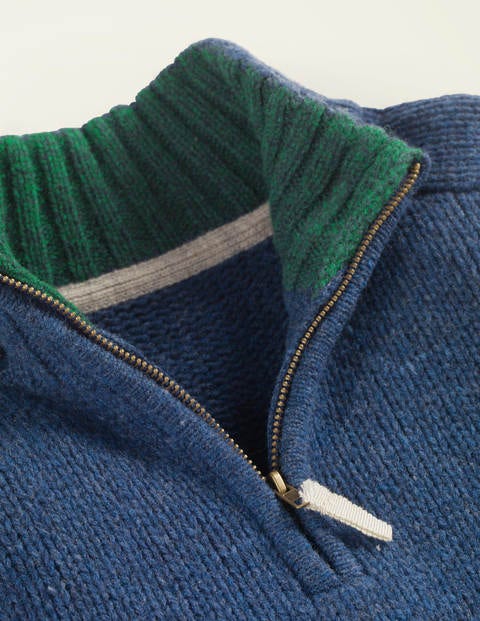 Half Zip Jumper - Howlin Blue Half Zip Jumper - Howlin Blue