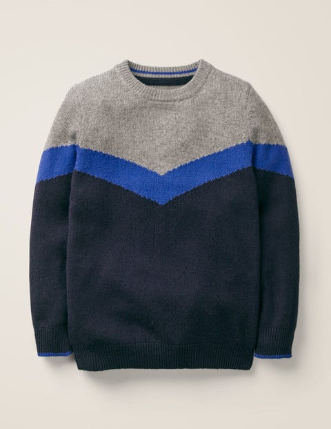 Chevron Crew Jumper - Navy Chevron Crew Jumper - Navy