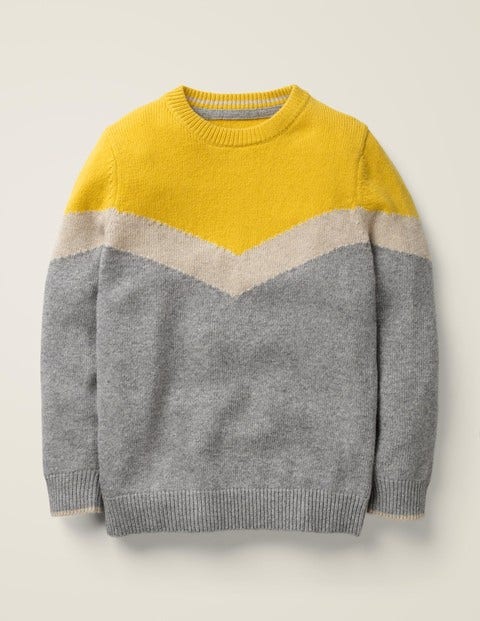 Chevron Crew Sweater - Mellow Yellow Chevron Crew Sweater - Mellow Yellow