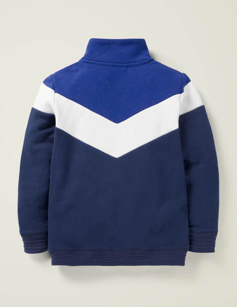 Chevron Zip-Through - Howlin Blue Marl Chevron Zip-Through - Howlin Blue Marl