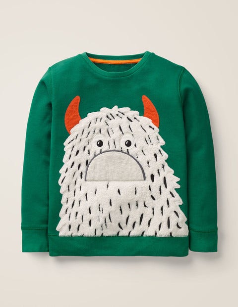 Novelty Monster Sweatshirt - Hike Green Novelty Monster Sweatshirt - Hike Green
