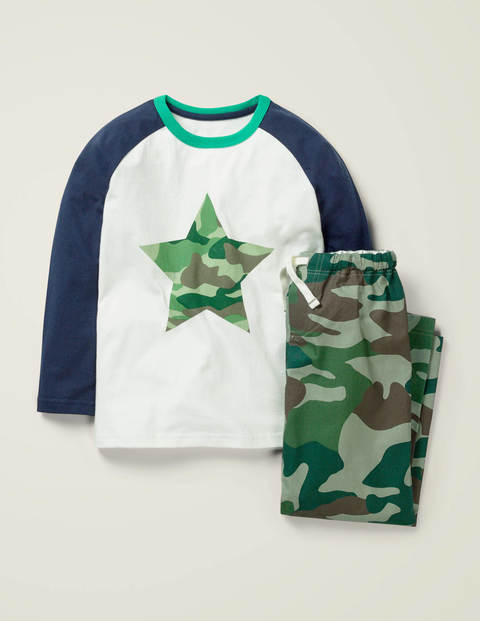 Raglan Printed Pyjama Set - Willow Green Camo Raglan Printed Pyjama Set - Willow Green Camo