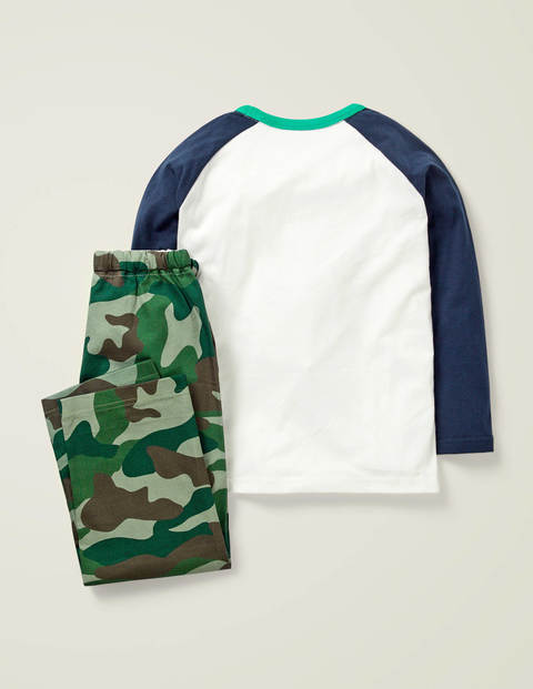 Raglan Printed Pyjama Set - Willow Green Camo Raglan Printed Pyjama Set - Willow Green Camo