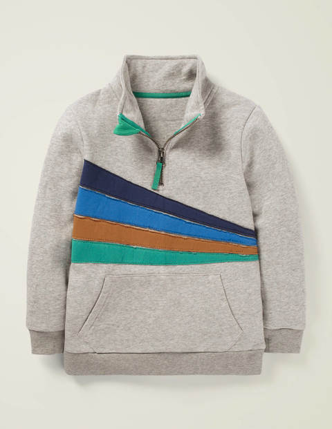 Half-Zip Sweatshirt - Grey Marl Half-Zip Sweatshirt - Grey Marl