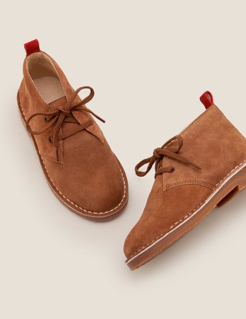 Lace-Up Desert Boots - Tan Lace-Up Desert Boots - Tan