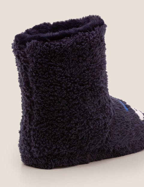 Chaussons Bottillons Monstre - Bleu marine Chaussons Bottillons Monstre - Bleu marine