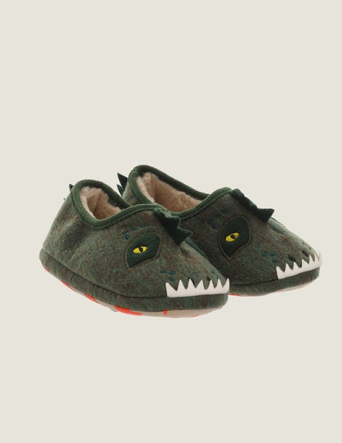 Dinosaur Slippers - Country Green Dinosaur Slippers - Country Green