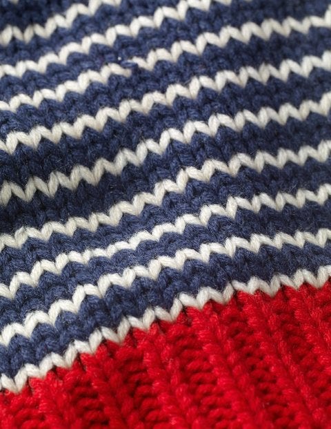 Knitted Scarf - Starboard Blue/Ecru Marl Knitted Scarf - Starboard Blue/Ecru Marl