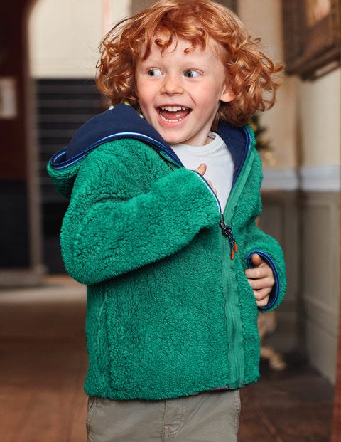 Cosy Reversible Zip-Up Hoodie - College Blue Cosy Reversible Zip-Up Hoodie - College Blue