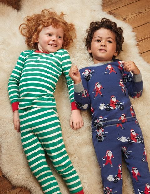 2 Pyjamas Longs - Père Noël bleu tribord 2 Pyjamas Longs - Père Noël bleu tribord