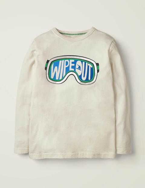 Snow T-Shirt - Ivory Goggles Snow T-Shirt - Ivory Goggles