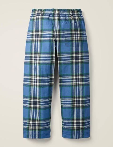 Hose Aus Gebürsteter Baumwolle - Stachelbeere/Sattes Grün, Kariert Hose Aus Gebürsteter Baumwolle - Stachelbeere/Sattes Grün, Kariert