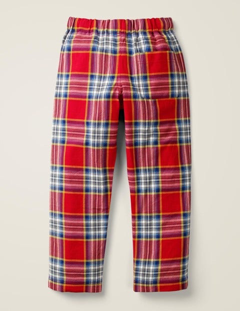 Brushed Pull-On Bottoms - Rockabilly Red/Blue Brushed Pull-On Bottoms - Rockabilly Red/Blue