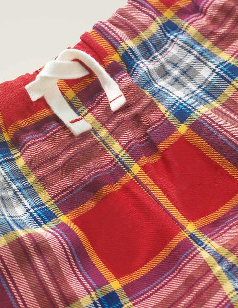 Brushed Pull-On Bottoms - Rockabilly Red/Blue Brushed Pull-On Bottoms - Rockabilly Red/Blue