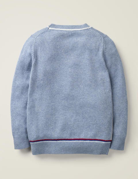 Festive Crew Jumper - Wren Blue Ski Festive Crew Jumper - Wren Blue Ski