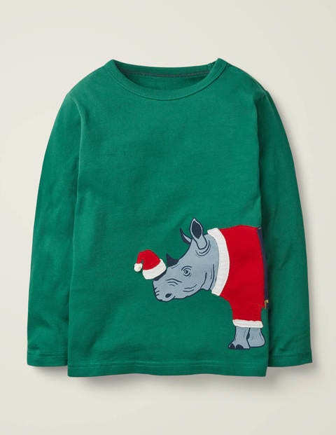 T-Shirt Habillé Festif - Rhinocéros vert randonnée T-Shirt Habillé Festif - Rhinocéros vert randonnée