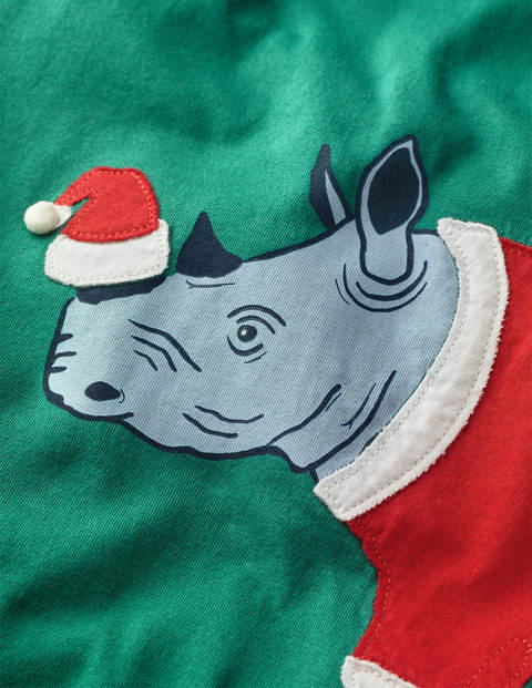 T-Shirt Habillé Festif - Rhinocéros vert randonnée T-Shirt Habillé Festif - Rhinocéros vert randonnée