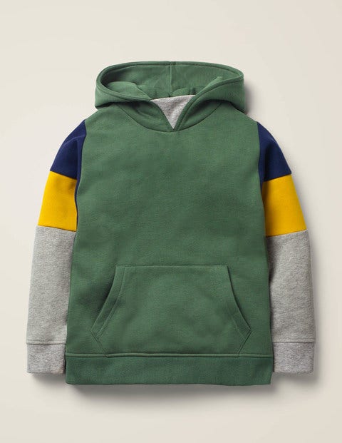 Cosy Colourblock Hoodie - Rosemary Green Cosy Colourblock Hoodie - Rosemary Green