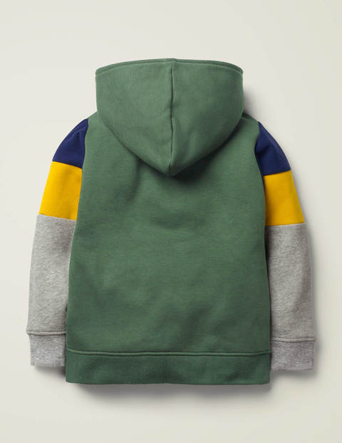 Cosy Colourblock Hoodie - Rosemary Green Cosy Colourblock Hoodie - Rosemary Green