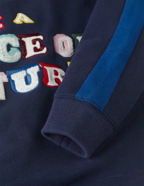 Rainbow Graphic Sweatshirt - College Navy Rainbow Graphic Sweatshirt - College Navy