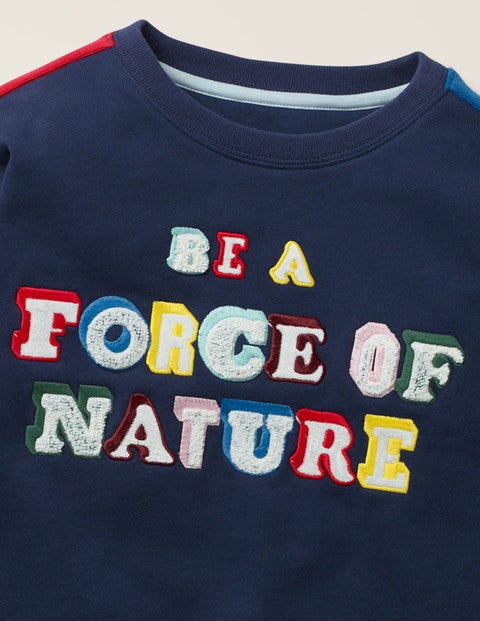 Rainbow Graphic Sweatshirt - College Navy Rainbow Graphic Sweatshirt - College Navy