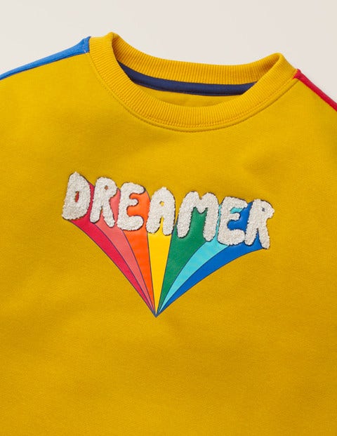 Rainbow Graphic Sweatshirt - Tuscan Sun Yellow Rainbow Graphic Sweatshirt - Tuscan Sun Yellow