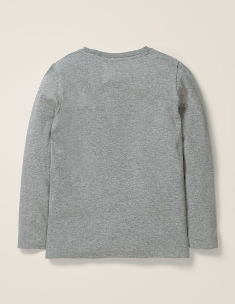 Adventure T-Shirt - Mid Grey Marl Whales Adventure T-Shirt - Mid Grey Marl Whales