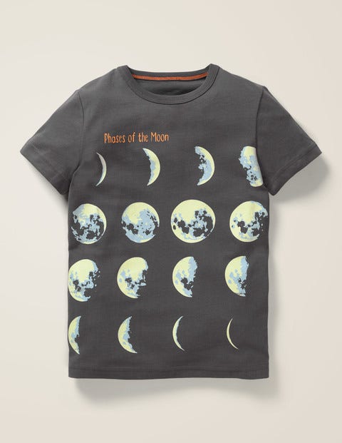 T-Shirt Mit Leuchtendem Planeten - Anthrazit, Planeten T-Shirt Mit Leuchtendem Planeten - Anthrazit, Planeten