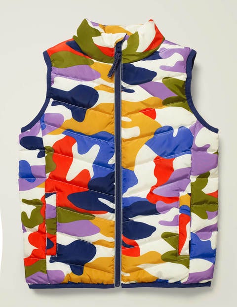 Cosy Puffer Gilet - College Navy/Rainbow Camo Cosy Puffer Gilet - College Navy/Rainbow Camo