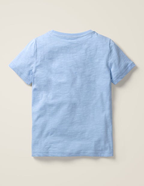 Oberteil Mit Motiv - Babyblau, Busy Skating Oberteil Mit Motiv - Babyblau, Busy Skating
