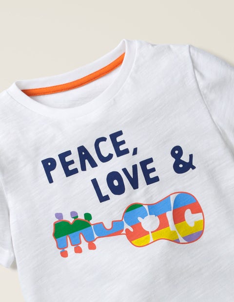 Graphic T-Shirt - White Make Some Noise Graphic T-Shirt - White Make Some Noise