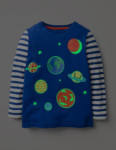 Glow-In-The-Dark Space T-Shirt - Howlin Blue Planets Glow-In-The-Dark Space T-Shirt - Howlin Blue Planets
