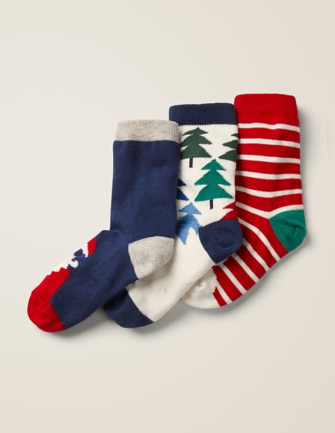 3 Pack Festive Socks - Multi 3 Pack Festive Socks - Multi