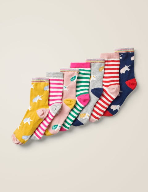 7 Pack Sock Box - Unicorns 7 Pack Sock Box - Unicorns